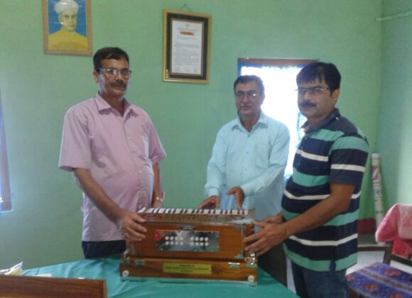 Donation of harmonium